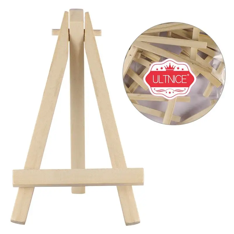 10PCS Mini Wooden Display Easels Wooden Easel Mini Display Stand For Gatherings Weddings Parties Photo Frame Painting sketch easel wooden easel