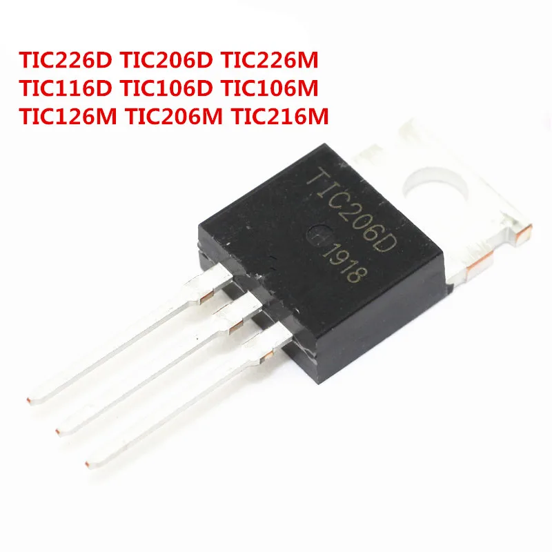 10PCS-TIC226D-TO-220-TIC266-TIC206D-TIC206-TIC116D-TIC106D-TIC106M ...