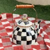 Harlequin Check Tea Kettle 20