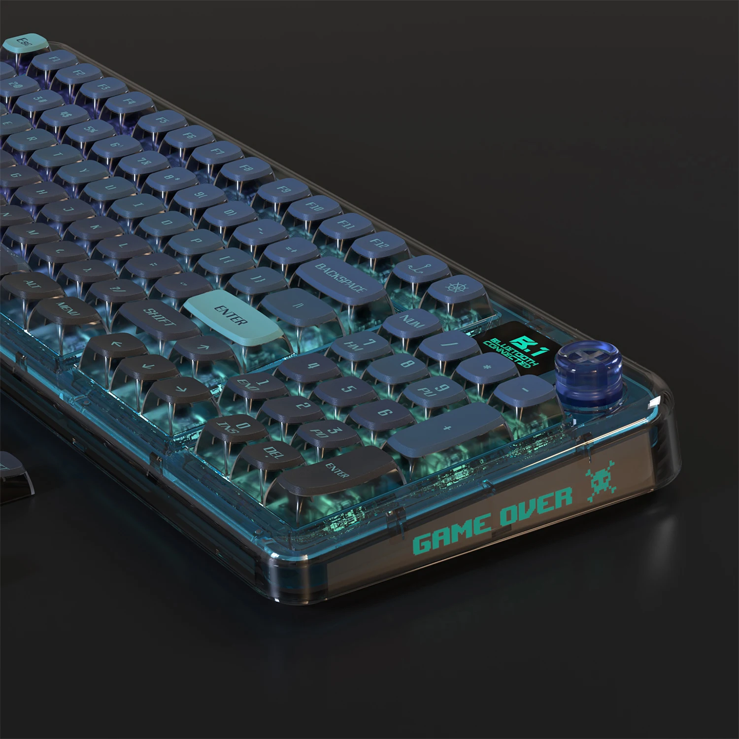 PIIFOX XDA 키캡 PBT 키캡, 열 승화 투명 108 키, ASA 키캡-네비게이터