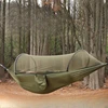 Automatic Quick Open Pole Outdoor Hammock Swing with Mosquito Net for Camping Anti-flip Double/Single Bed Outdoor Hammock Swing 1
