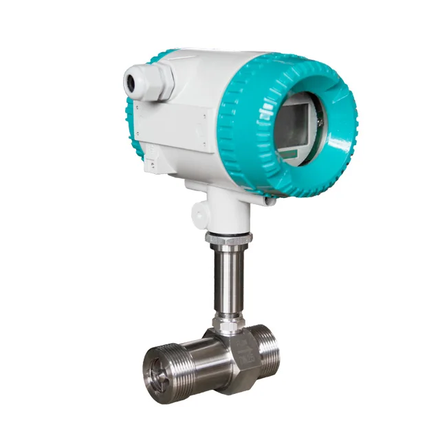 Thread flange SS304 SS316 material impeller type 4-20mA pulse RS485 turbine flow meter