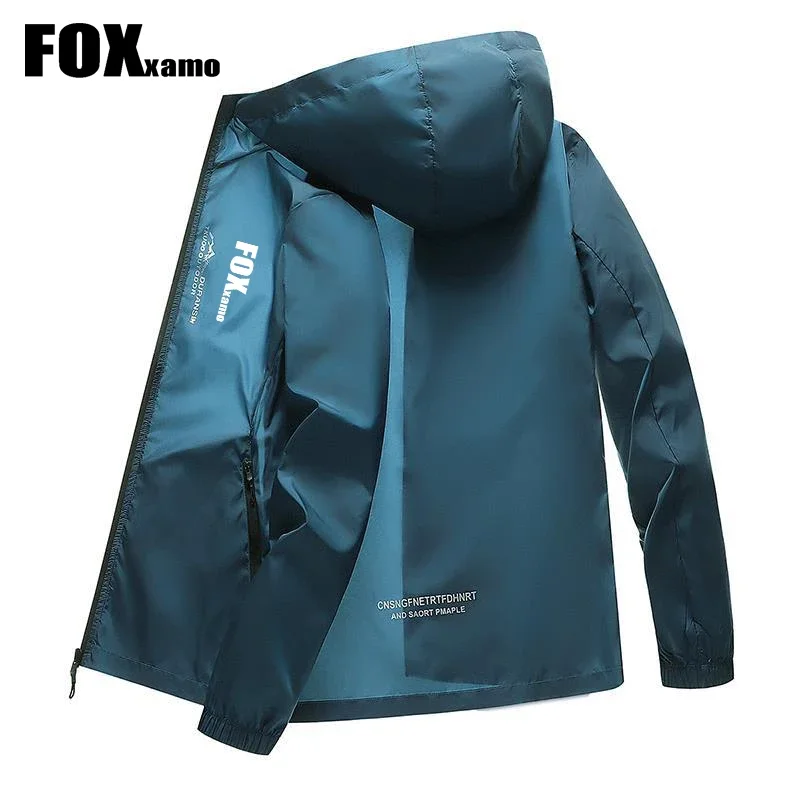 Fox Xamo 남성용 자외선 차단 후드 사이클링 재킷, 커플 통기성 빠른 건조 낚시 의류, 여름 신상