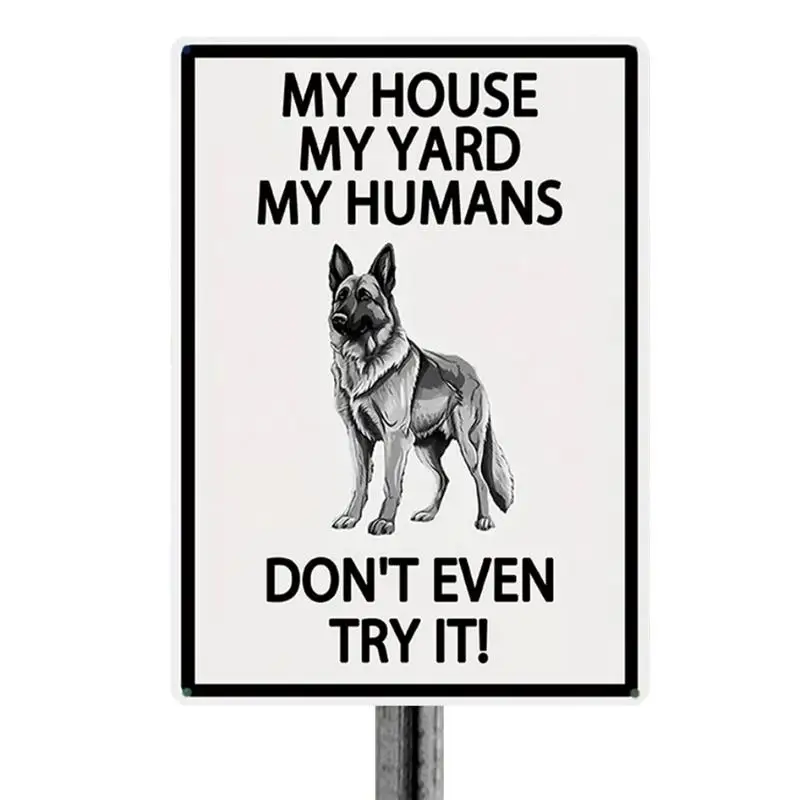 

Guard Dog Sign Beware Of Dog Sign Funny Warning Decor Dogs Keep Gate Closed Signs Metal Rust Free For Fence Lawn Garden Yard