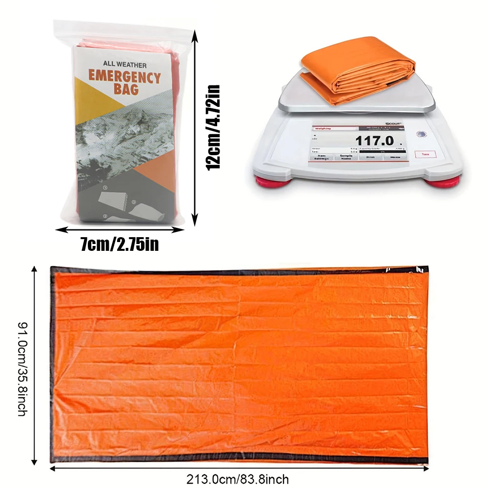 Emergency Sleeping Bag Portable Reusable Warm Survival Sleeping Bag Thickened Waterproof Insulated Lifesaving Blanket sleeping bag,survival sleeping bag