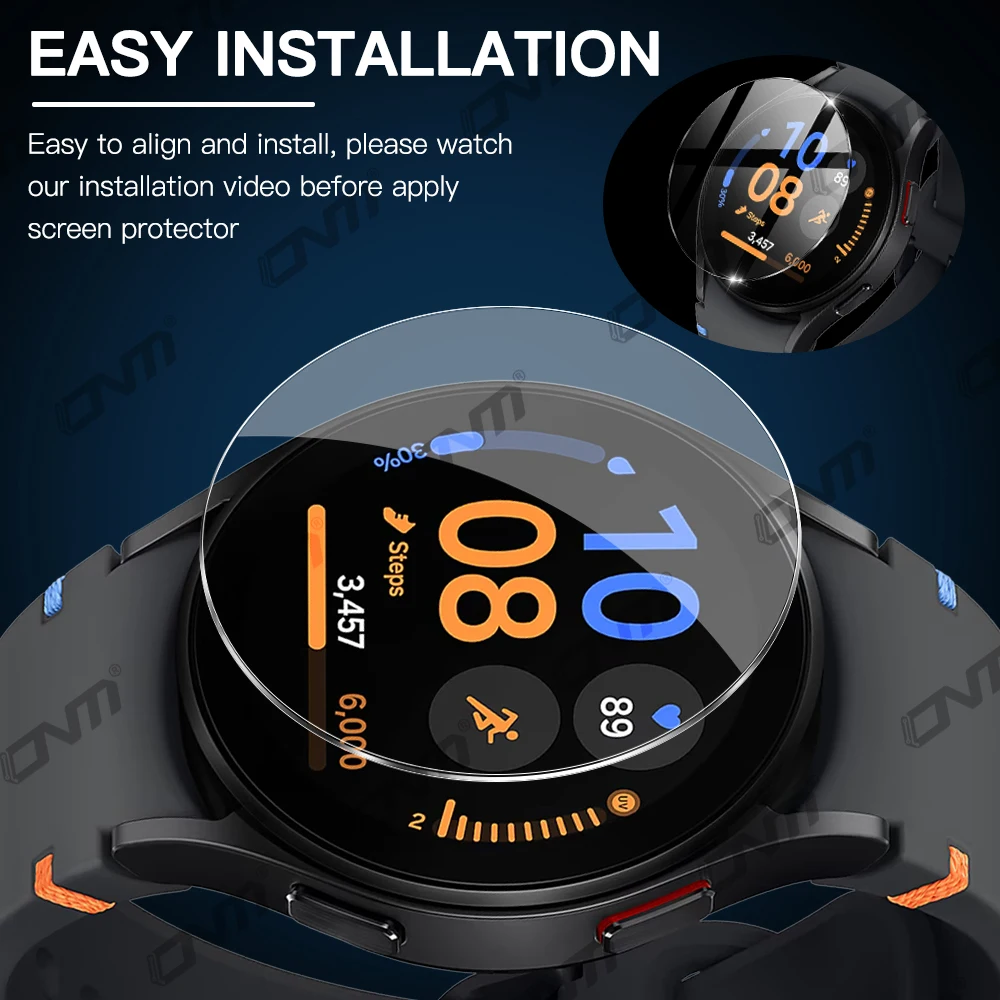 Enhanced Screen Protector for Smartwatches - 2.5D Tempered Glass, Anti-Scratch Protection Film
