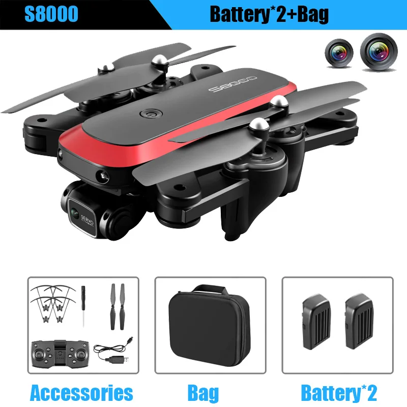 explorers 4ch remote control quadcopter S8000 Drone 4K Dual Camera Optical Flow Positioning Professional Aerial Photography Folding Gimbal Flight 50X Zoom RC Quadcopter RC Quadcopter near me RC Quadcopter