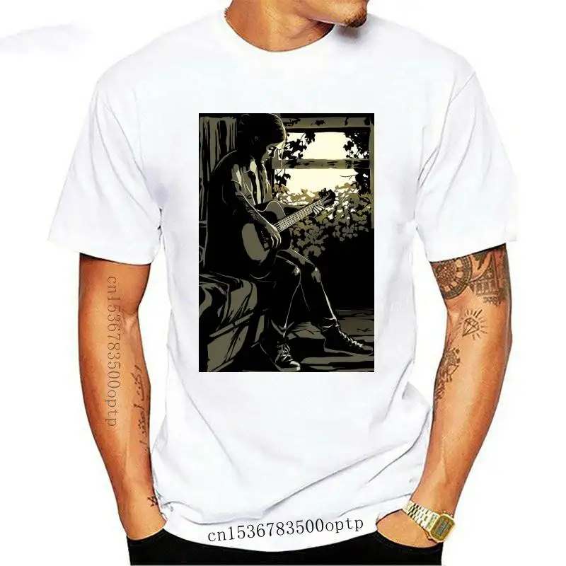 Tee The Last Of Us Part Ii 2 Men Black Tees Shirt Abbigliamento Summer Maniche Corte Cotton Fashion