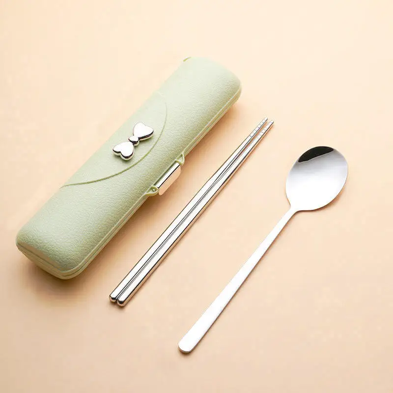 Stainless Steel Tableware Bag tableware storage bag Washable with Zipper Cutlery Kit Case
