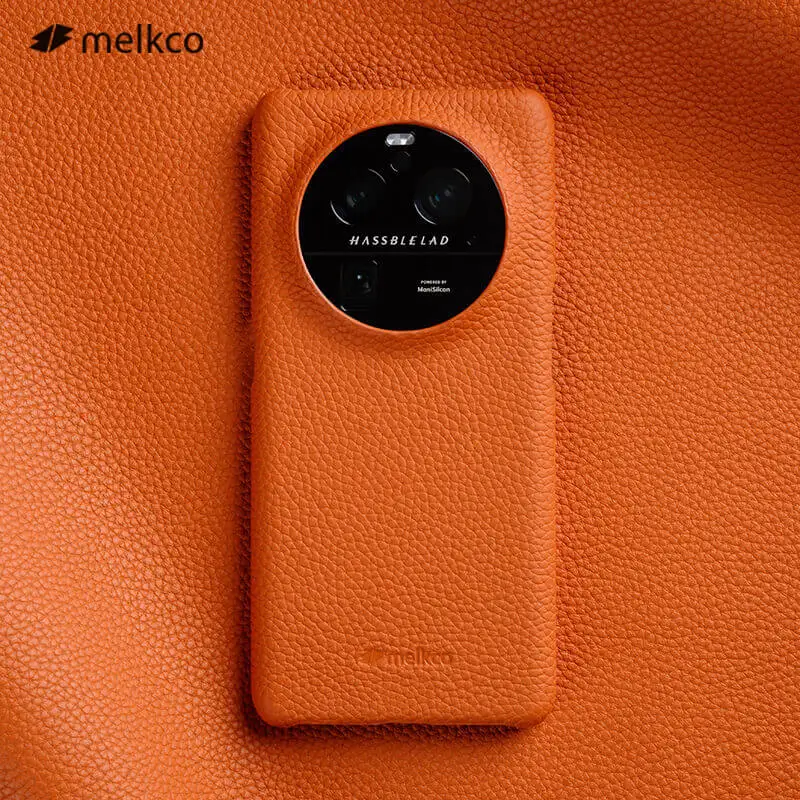 

Original Melkco Brand Business Genuine Leather Cover For OPPO Find X6 Pro Real Natural Premium Cowhide Skin Back Phone Case