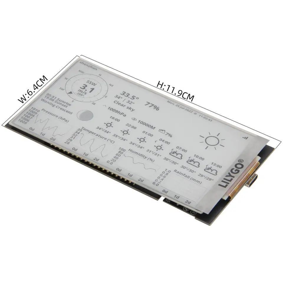 LILYGO® T5 4.7 Inch E-paper V2.3 ESP32-S3 Development Driver Board Display Module Support TF Arduino Compatible Raspberry Pi image 4
