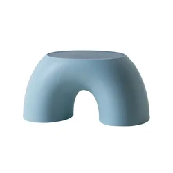 Colorful Plastic Rainbow Shaped Kids Step Stool (Blue)