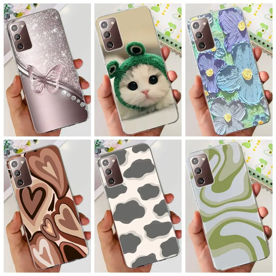 Per Samsung Galaxy Note 20 4G 5G Custodia Per Telefono Samsung Note 20 Ultra 4G 5G Cover Posteriore Hipster Bumper Shell Clear Soft Capa Fundas