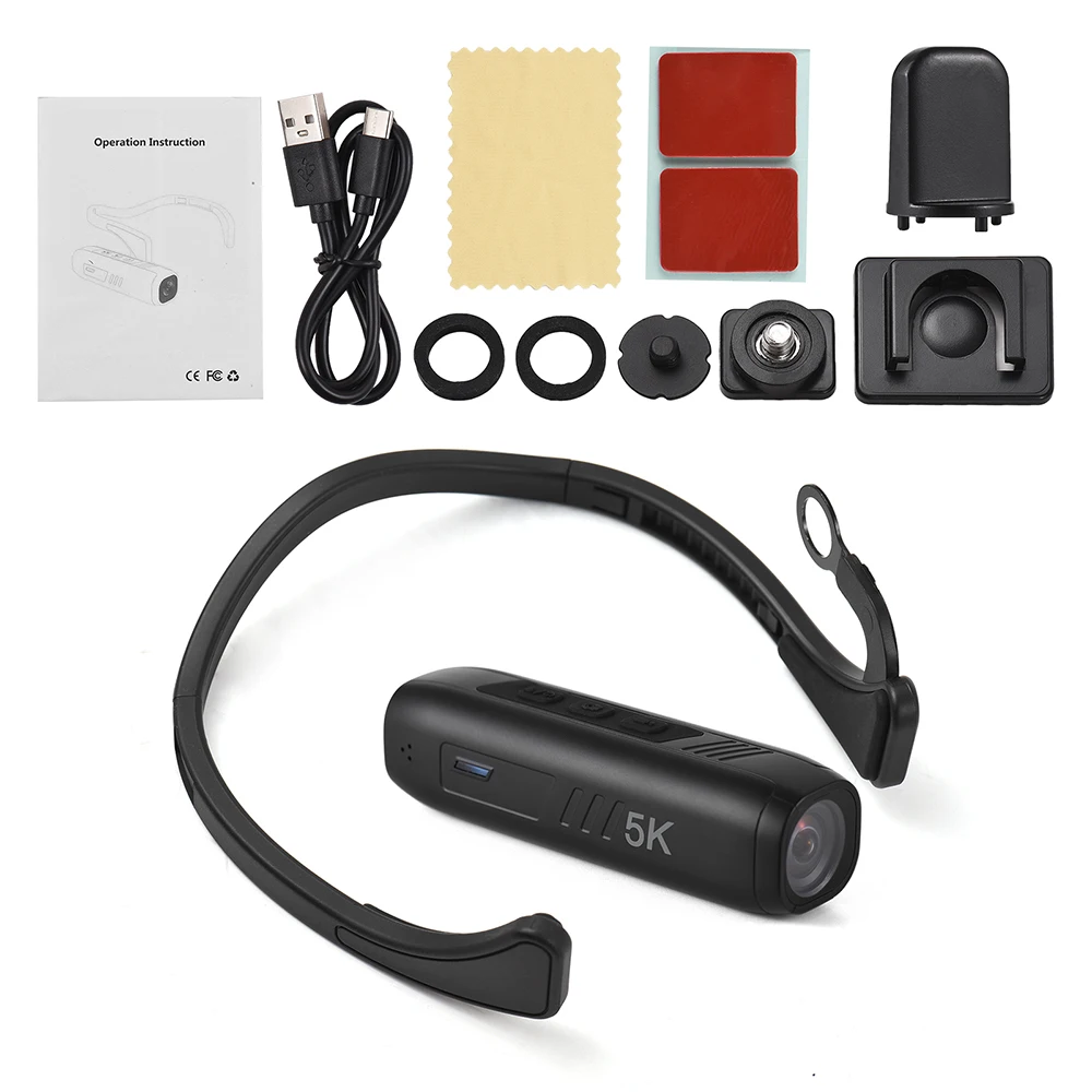 Caméra D'action 4K Andoer - Fixation Frontale, WiFi, Grand Angle 120°, Anti-secousses - Parfaite Pour Vlogs Et Sport