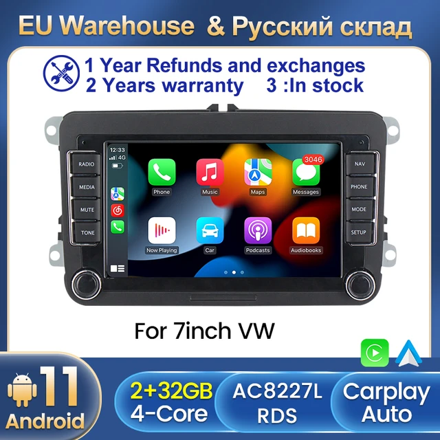 CarPlay 2G+32G Android 11 Car Radio Multimedia GPS for VW Volkswagen Polo/ Tiguan/Golf 6 7/Passat/b7/b6/Jetta/Skoda/Octavia Seat - AliExpress