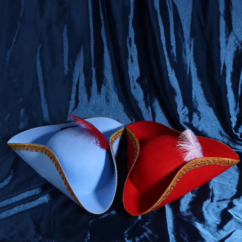 Retro Kreative Federn Piratenhut Cosplay Piratenmütze Kapitänshüte Halloween Karneval Party Kostüm Requisiten Feiertagsgeschenke – Detail 2