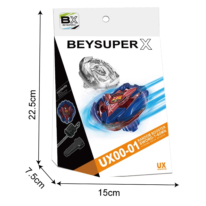 Bey X UX-01 Evolution Starter Battle Top Launcher Grip Set Gyro Spinning Game Toy