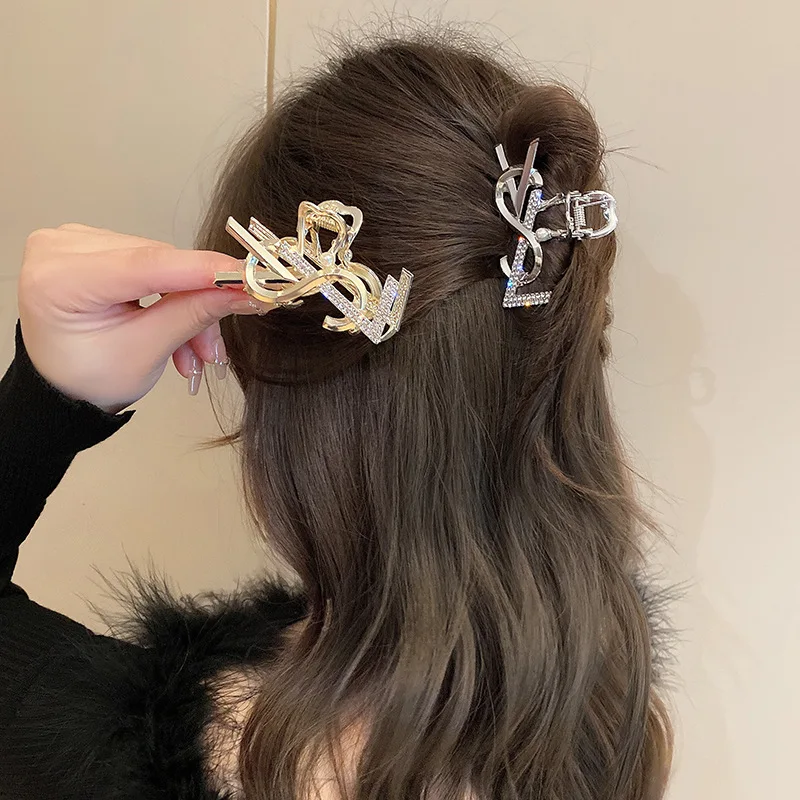 Hair Accessories Luxury Brand For Women Fashion Elegant Hairgrips Large Hair Claw Clips Girls Hairpins Korean Style