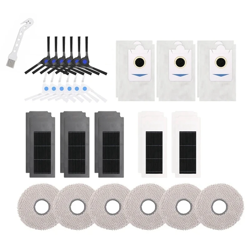 

Боковая щетка Для Ecovacs Deebot X2 / X2 Omni / X2 Pro/DEX86, насадка на швабру, фильтр НЕРА, мешки для пыли, запасные части