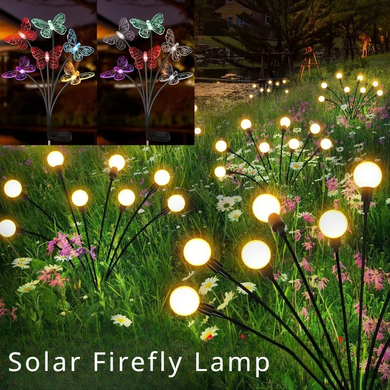 

Firefly Light LED Solar Light Butterfly Bee Lawn Firefly Hummingbird Light Outdoor Waterproof Decoration Lawn Garden Christmas