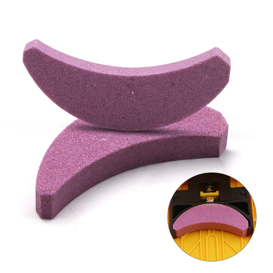 2pcs Chainsaw Grinding Chain Stone Teeth Sharpener Saw Teeth Sharpener Professional Woodworking Sharpening Tool