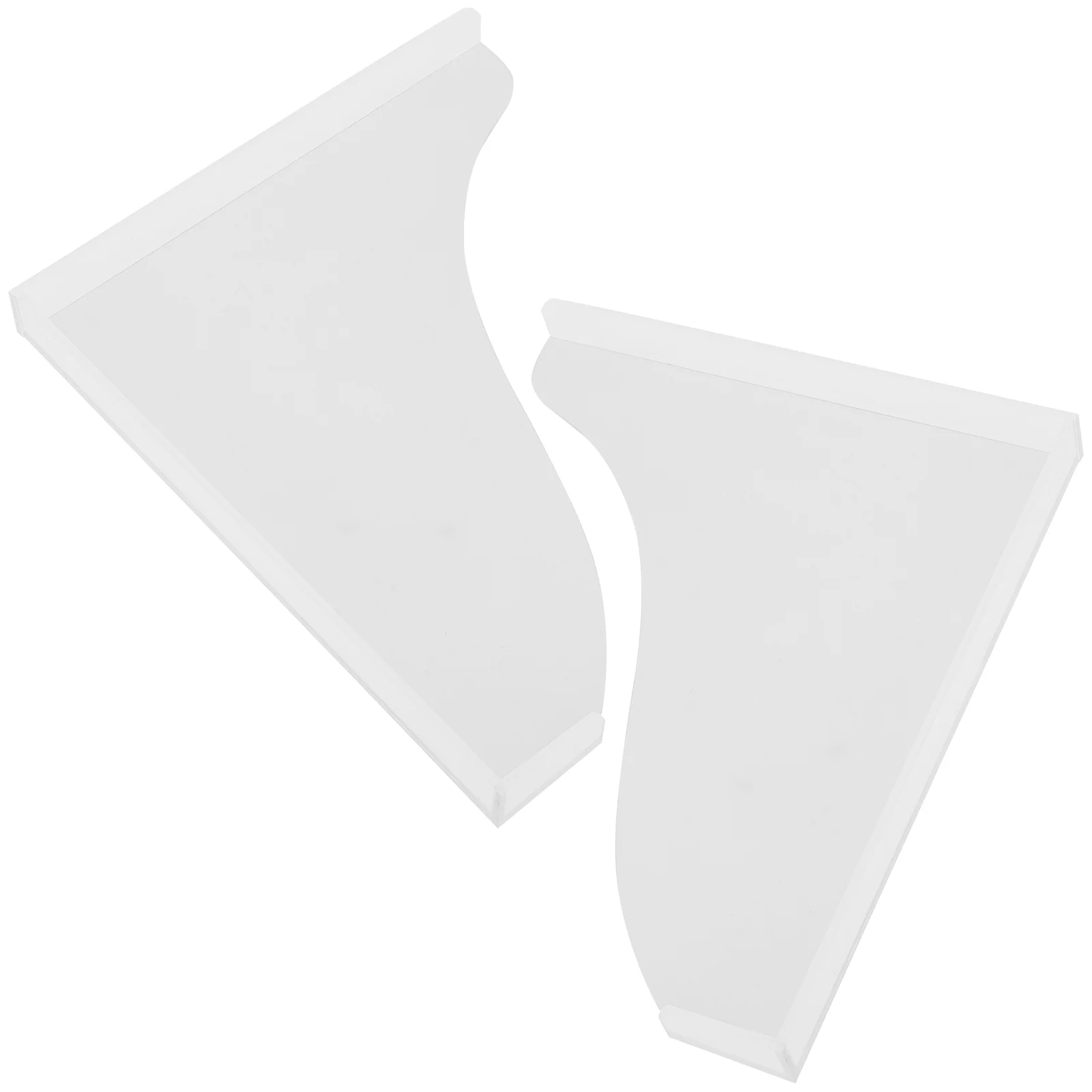 

1 Set of Bathroom Bathtub Splashing Guards Bathtub Corner Acrylic Shower Water Guards