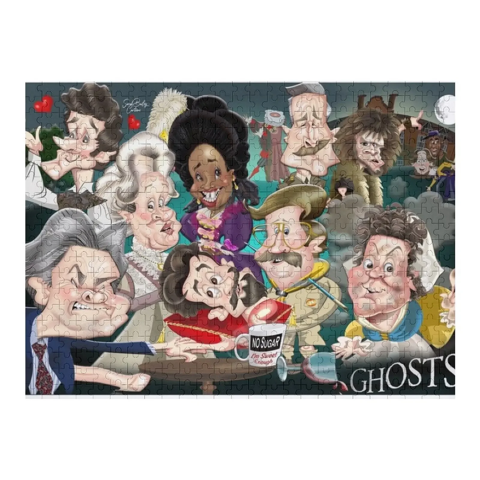 

Ghosts Jigsaw Puzzle Wood Adults Adult Wooden Personalized Kids Gifts Puzzle