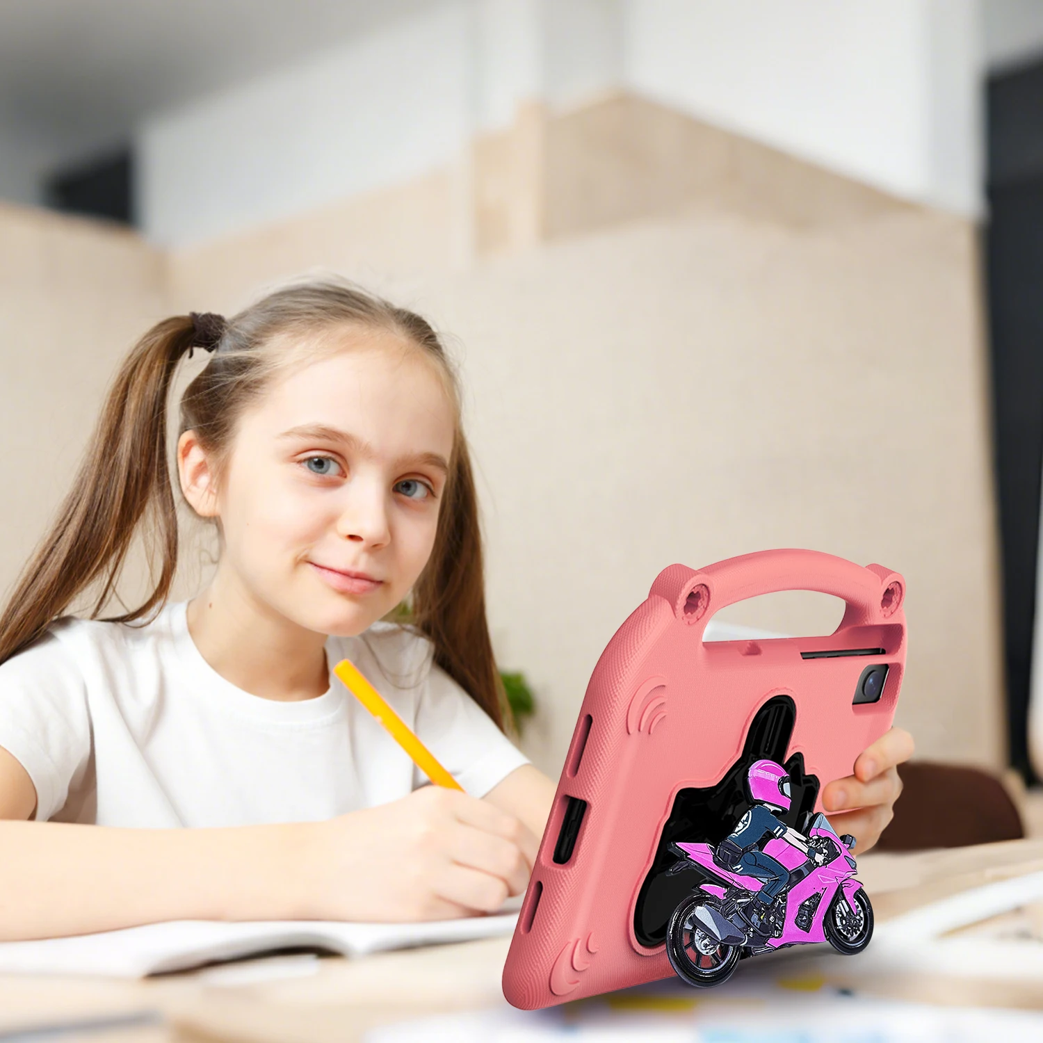 Children's Shockproof EVA Tablet Cover with Handle and Stand, 11.5-Inch