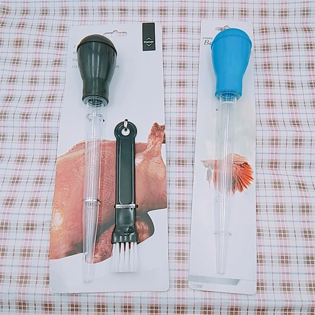 Barbecue Szerszám Szilikon Fej Szósz Olajcsepp Hordozható Főzési Pipetta Tészta Cső Olaj Csepp Konyhai Kiegészítők - Image 5