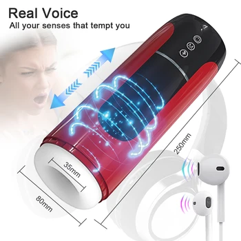 Thrusting Automatic Male Masturbator Cup Blowjob Vagina Pussy Powerful Waterproof Sex Toys Adults Goods for Men Male Mastubator 3