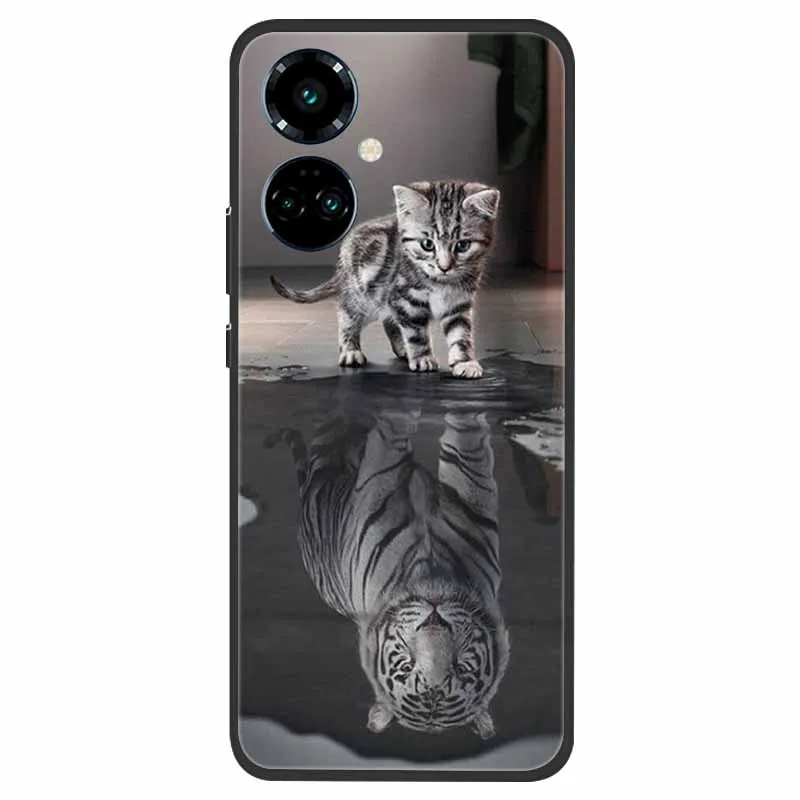 Tecno Camon 19 Shockproof Soft Silicone TPU Back Cover - Cute Design