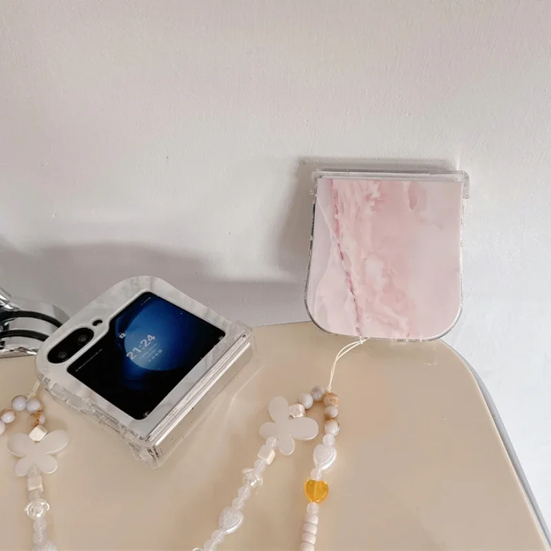 Korean Marble Texture Painted Anti-Scratch Phone Case Set