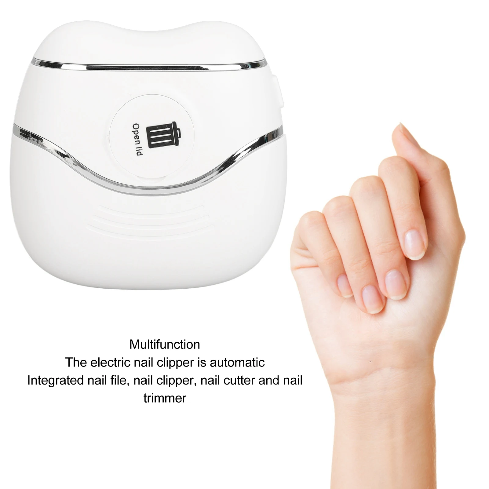 Electric Nail Clipper Multifunction Efficient Safety Low Noise Automatic for Home Travel