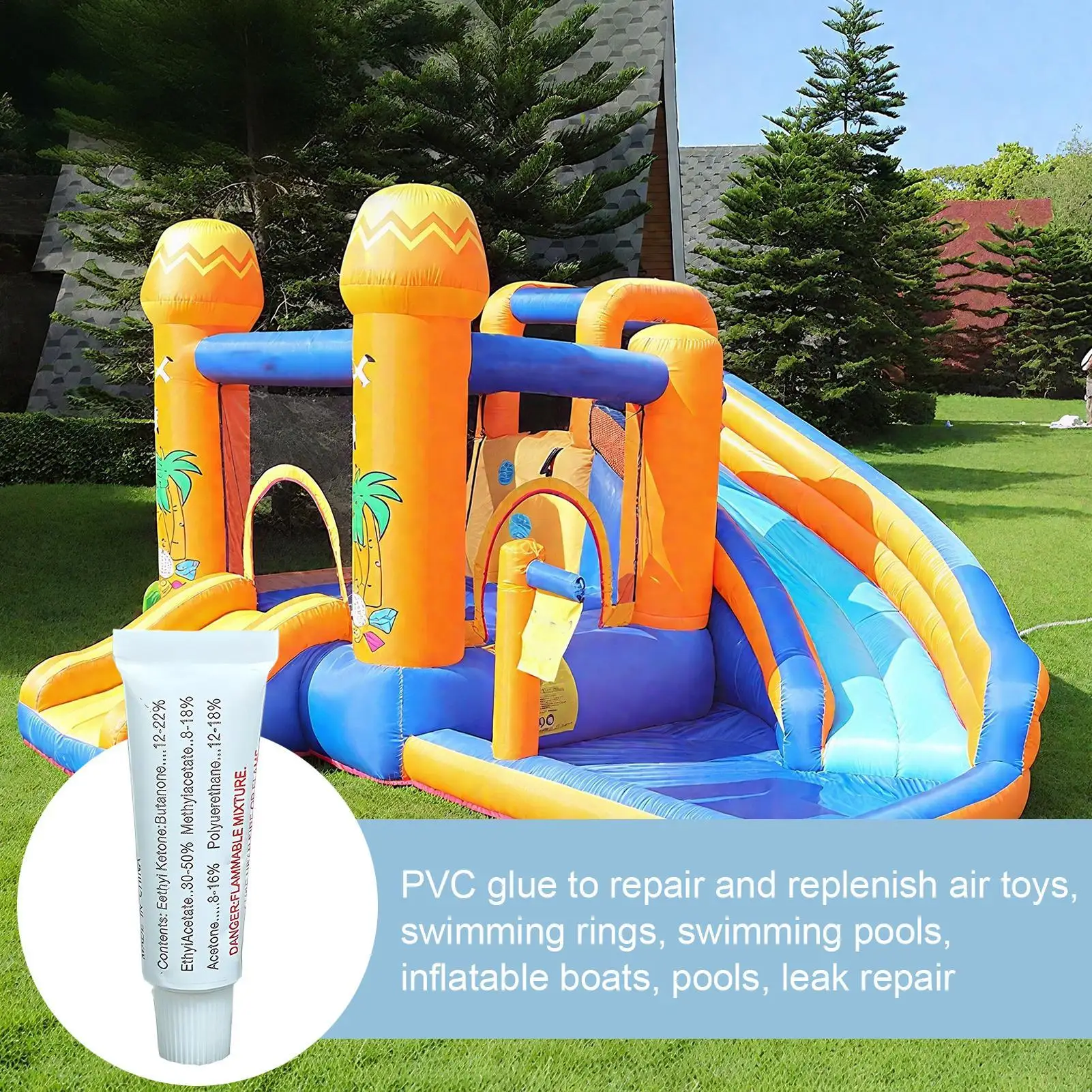 3g Pvc Glue Liquid Waterproof Repair Glue Quick Drying Repair Solution For Inflatable Boats Air Mattress Waterbeds Swimming Ring