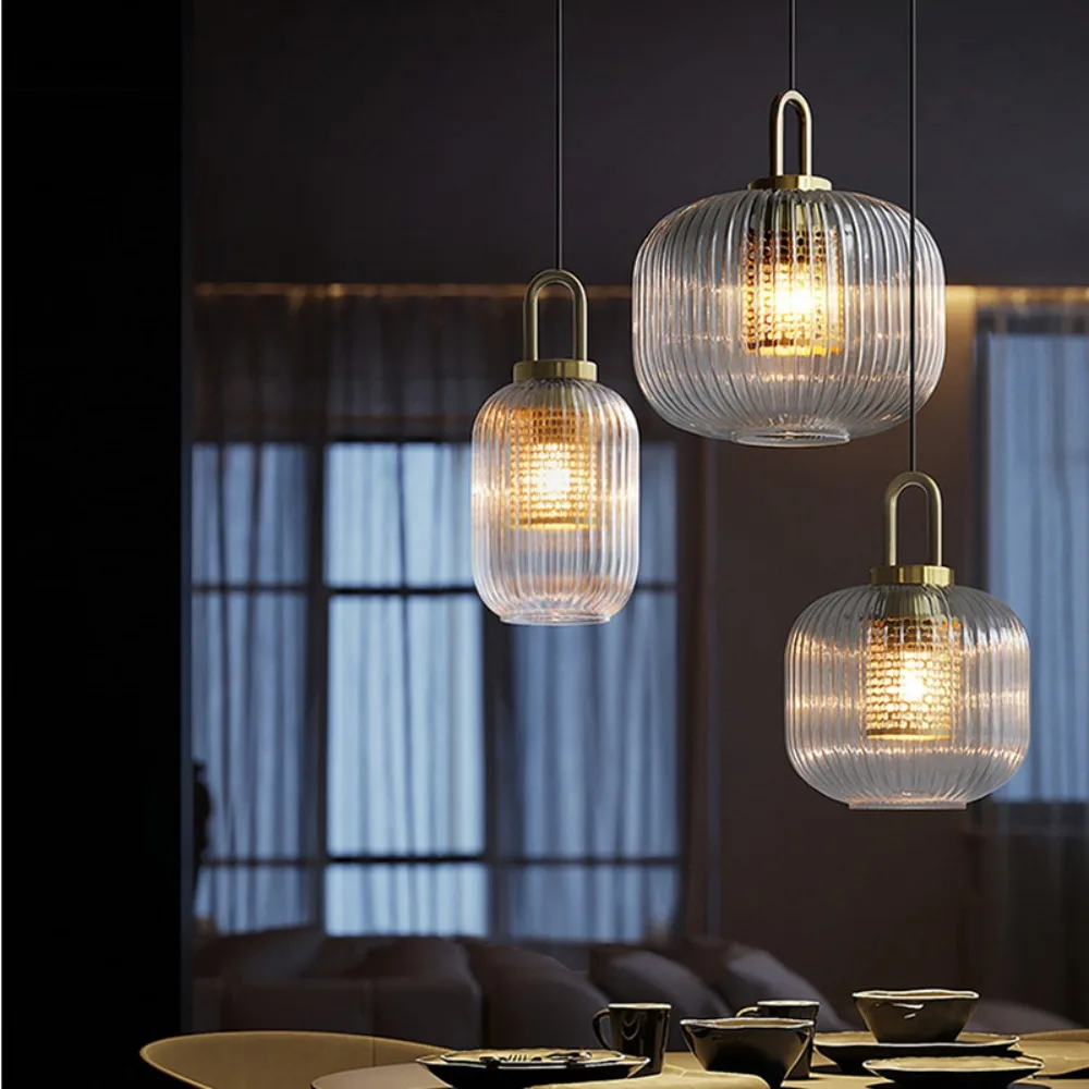 

Nordic Glass Pendant Light Japanese Pendant Lamp Design Deco Led Hanging Light Fixtures Bedroom Modern Luminaire Suspension Lamp