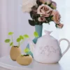 2 Pcs Small Egg Shell Vase Creative Flower Hydroponics Planting Home Pot Vases Decorative Miniature Chic Plants Container 5