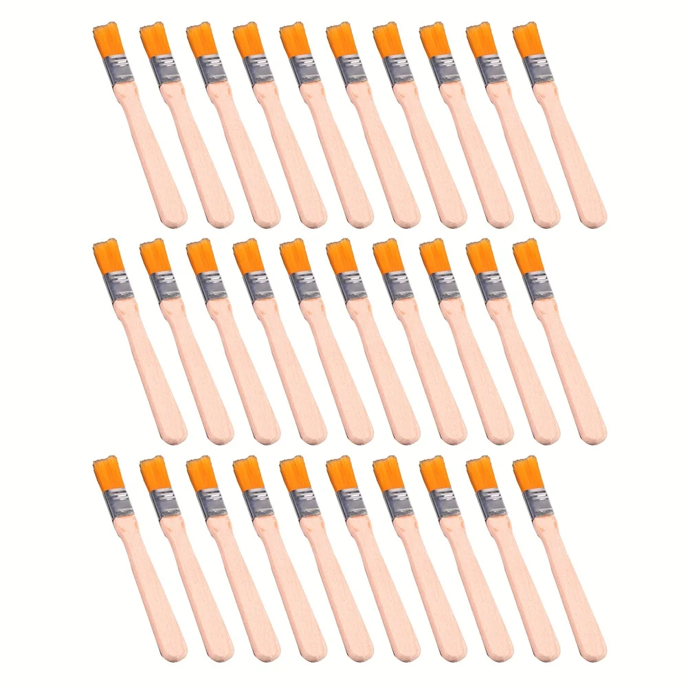 

30pcs Cleaning Brush Set Nylon Bristles Wooden Handle Dust Removal For Computer Keyboard Motherboard Cleaning Tool Soft Hair