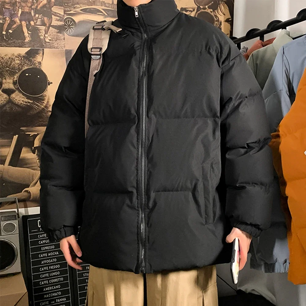 Winter Jacket Men Parkas Thicken Warm Coat Mens Stand Collar Jackets Solid Color Parka Coat Women Fashion New Streetwear down jacket,puffer jacket,parka coat,parkas coat