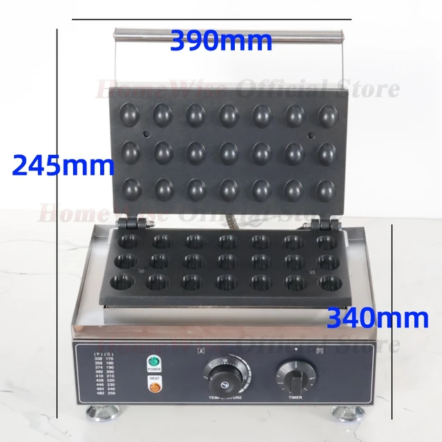 HomeWise Macchina per waffle elettrica 1550W Macchina per fare waffle a forma di dado Buccia di castagne Macchina per waffle croccanti Elettrodomestico da cucina 3