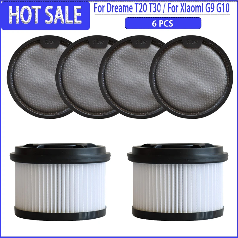 Filtro Hepa Anteriore Per Dreame T10 /T20/ T20 Pro/T30/ T30 Neo/R10/R10 Pro/ R20/Per Xiaomi G9/G10 Parti Accessori