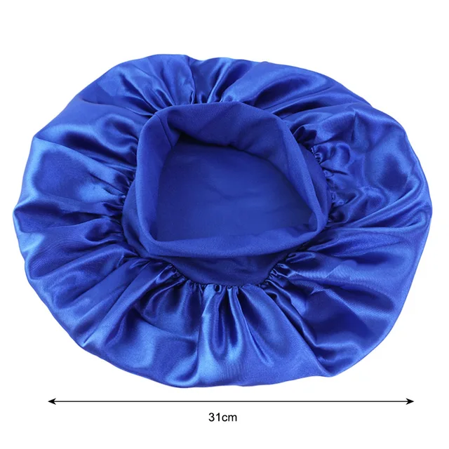Silky Satin Wide-Brim Sleep Bonnet