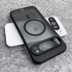 Luxury Matte Magnetic Phone Case with Magsafe Wireless Charging Compatibility, Translucent Cover - Google Pixel 8 Pro (Magnetic)