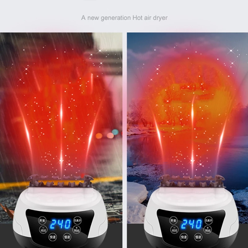 Portable Electric Clothes Dryers Smart Press Household Baby Clothes Drying Warm Wind Laundry Garment Tumble Cloth 2 6