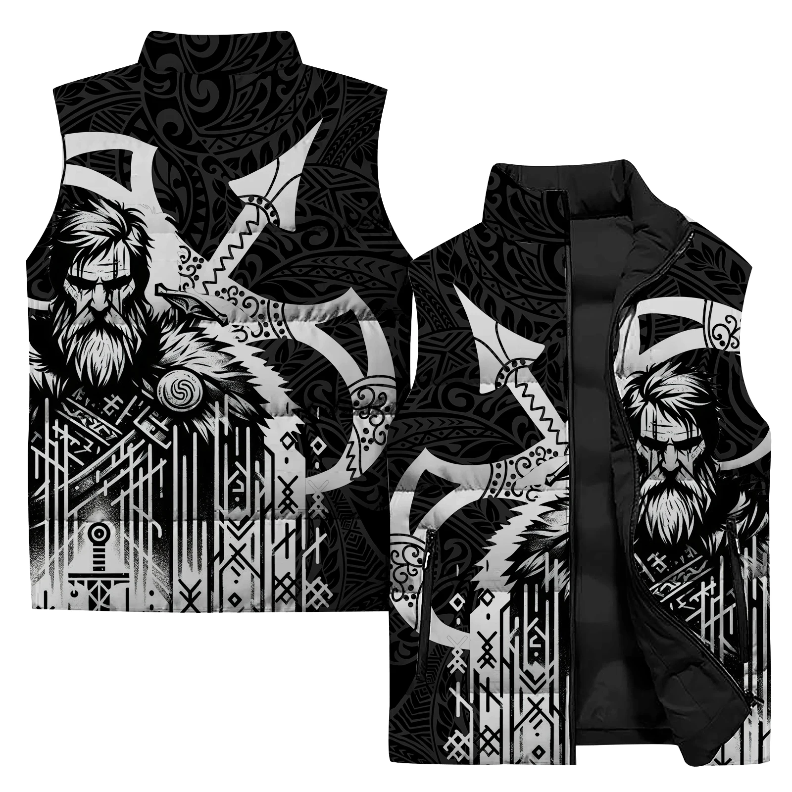 Chaleco térmico para hombre Demon, chalecos térmicos para hombre, chaquetas de enfriamiento para hombre 2024, ropa de abrigo barata para hombre a la moda, duradera y aterradora