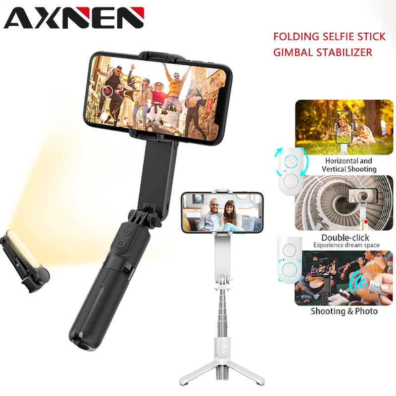 L09HandheldGimbalStabilizerWirelessBluetoothExtendableSelfie