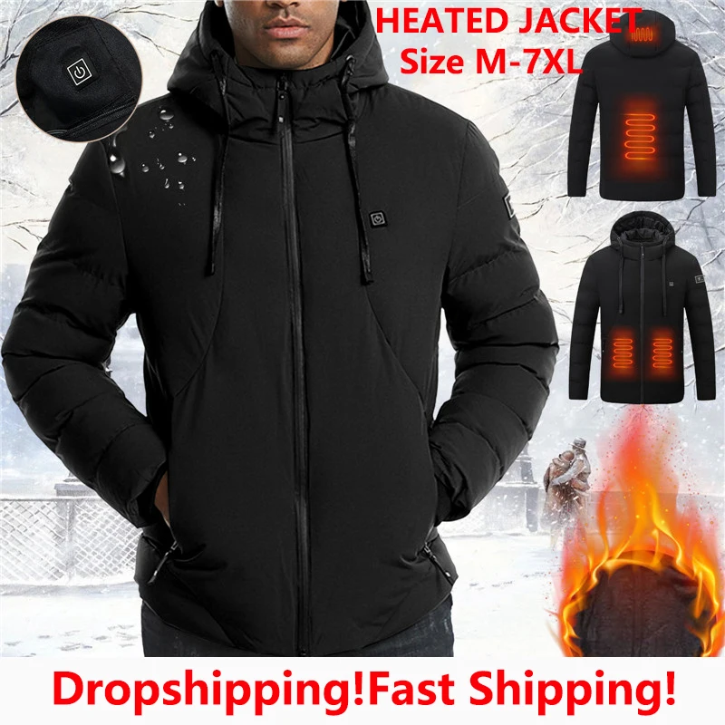 Men Whole Areas Heated Jacket Usb 