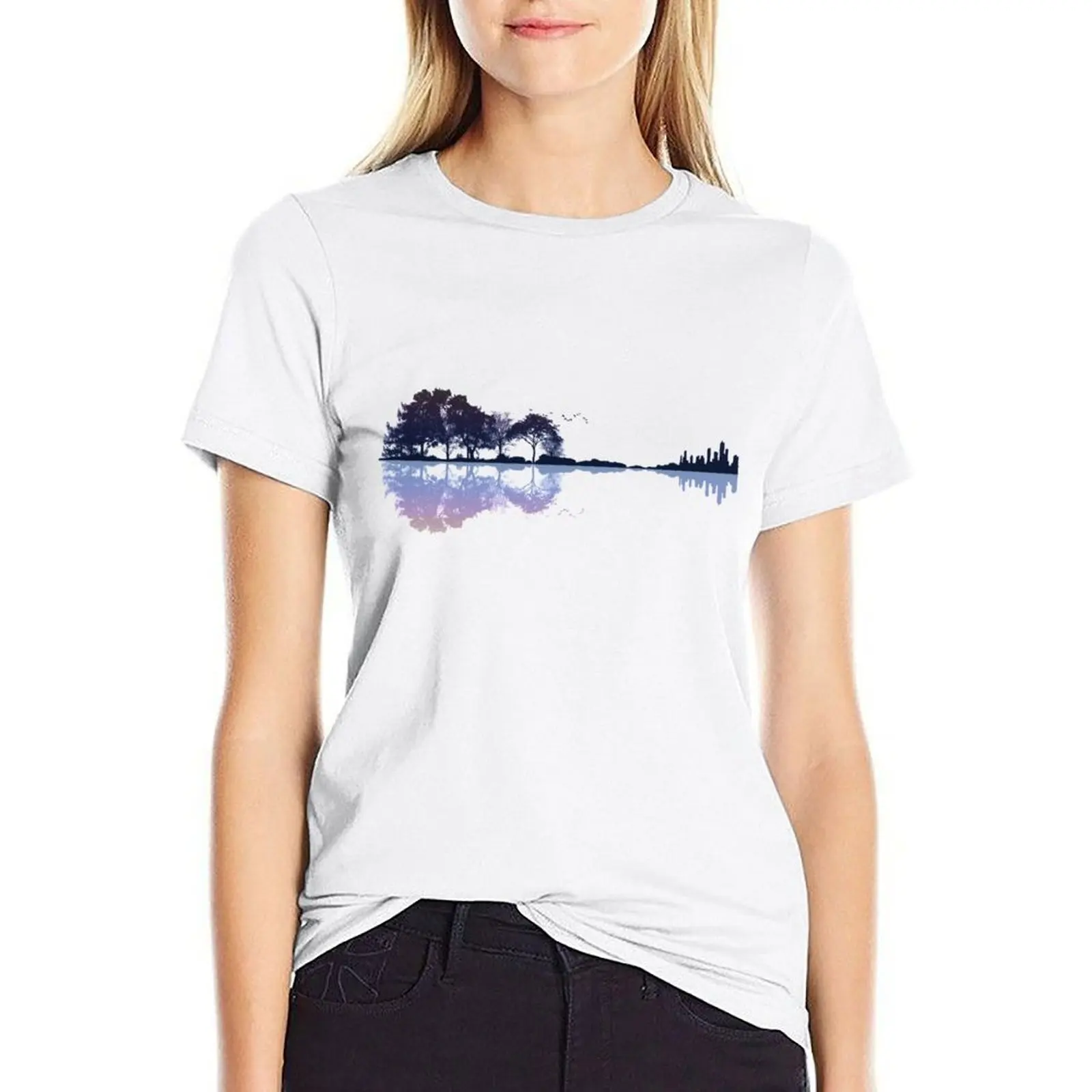 

Nature Guitar T-Shirt black t-shirts for Women graphic t-shirts for Women Women t-shirts