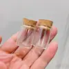 50 Pcs 100 PCS 17x22x30mm 5ml Mini Glass Bottles with Cork - Transparent Small Glass Jars for Wishing Bottle, DIY Crafts, Decor 1