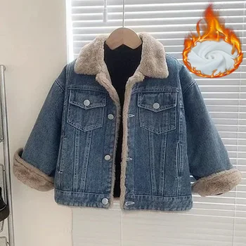 Girls Thick Denim Jacket 1