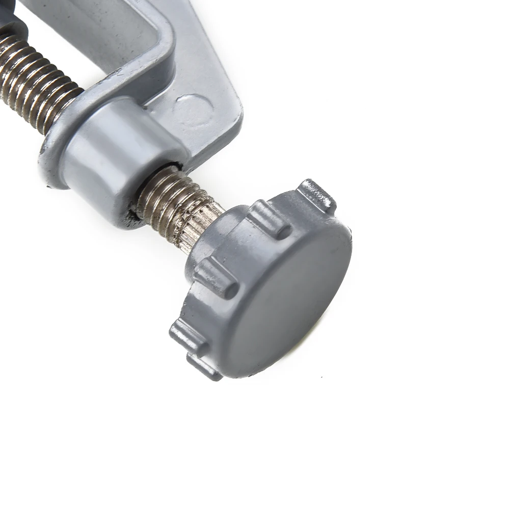 

Swivel Table Bench Vise Tool 1pc Workshop Aluminum alloy Carpentry DIY Heavy Duty Hobby Repair Silver Supply Clamp